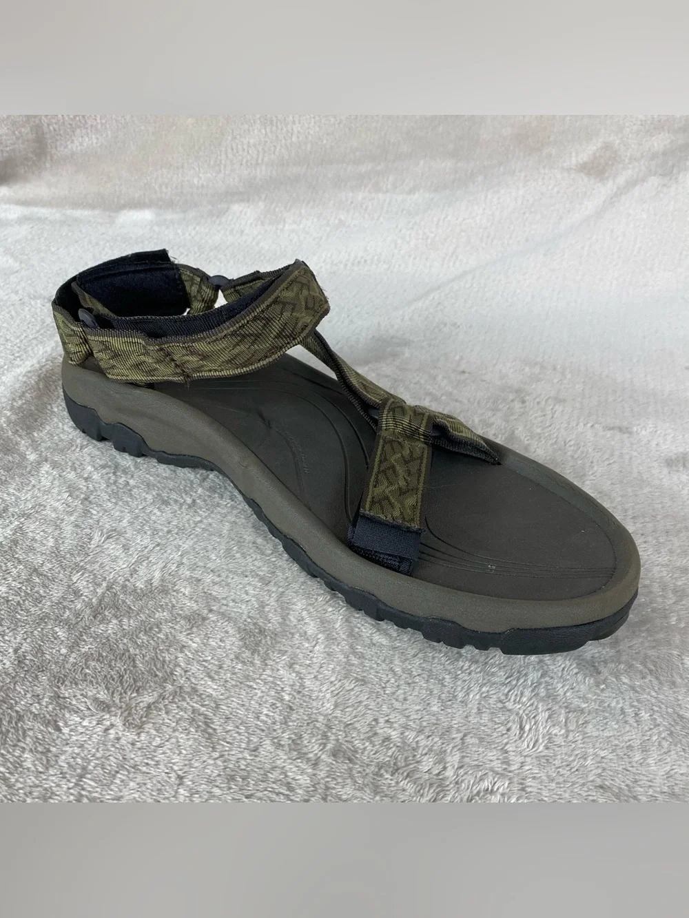 Teva Hurricane XLT Hiking Sandals Mens Size 12 Olive Green Black Strappy Water